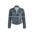 women jeans zipper jacket oem stock wholesale from Pakistan